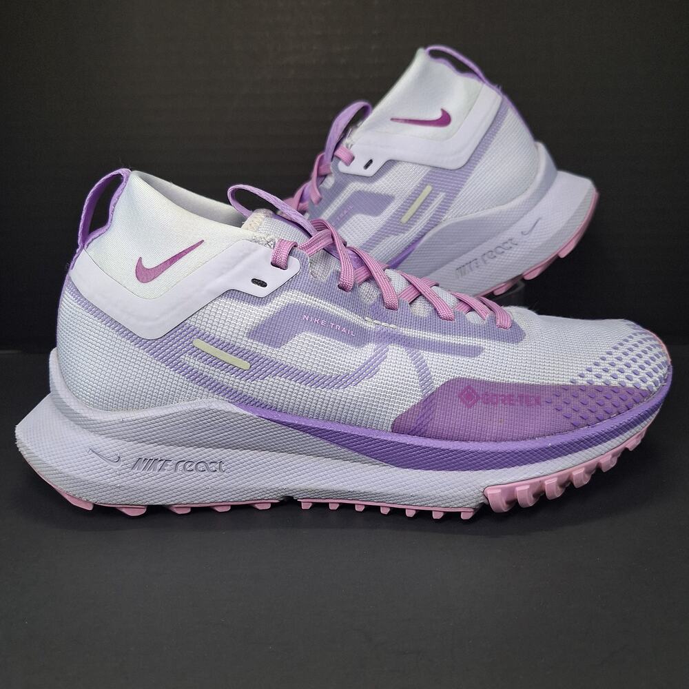 Nike React Pegasus Trail 4 GTX Womens 7.5 Oxygen Purple DJ7929-501 Trail Shoes